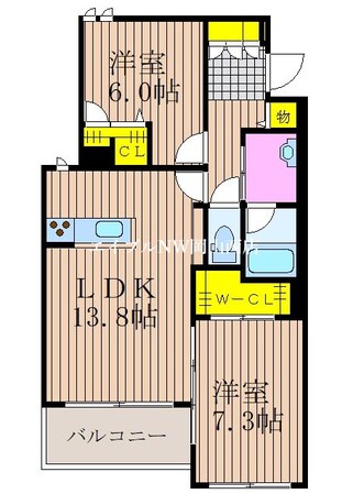 ヴィラ　シャテーニュの物件間取画像